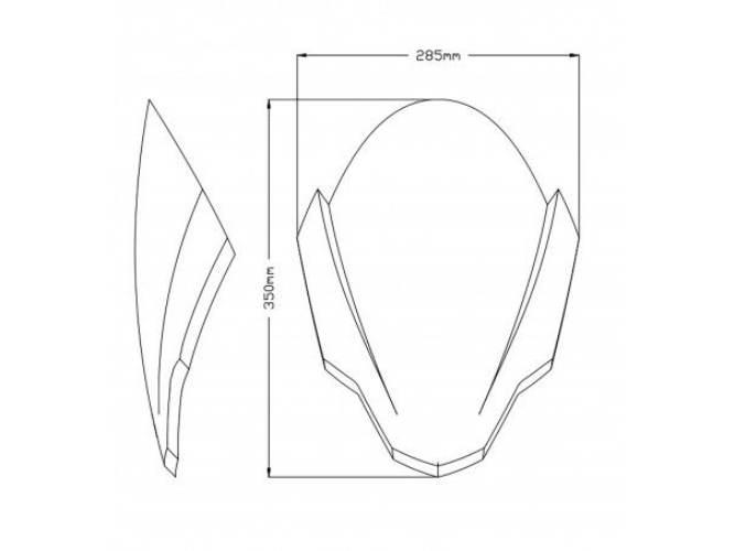 Szyba Sportowa Puig Do Aprilia Tuono 660 21-22 Lekko Przyciemniona - zdjęcie 5