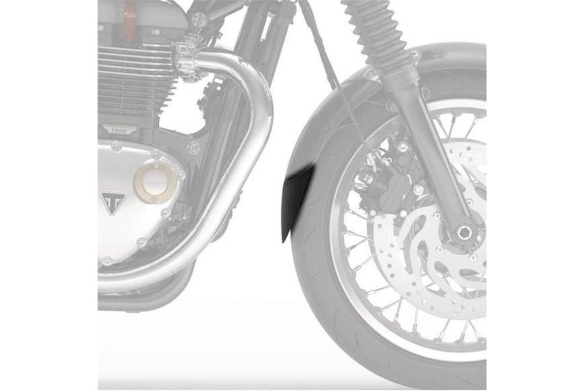 Przedłużenie Błotnika Puig Do Triumph Thruxton 1200 16-21 Przednie Czarne - zdjęcie 2