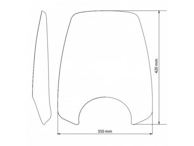 Szyba Sportowa Nowej Generacji Touring Puig Do Honda Cmx 1100 Rebel 21-22 L - zdjęcie 5