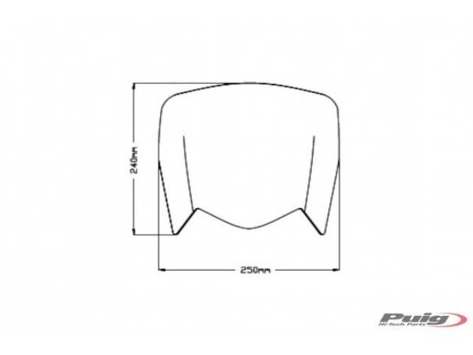 Szyba Sportowa Puig Do Yamaha Tenere 700 19-23 Mocno Przyciemniona - zdjęcie 2