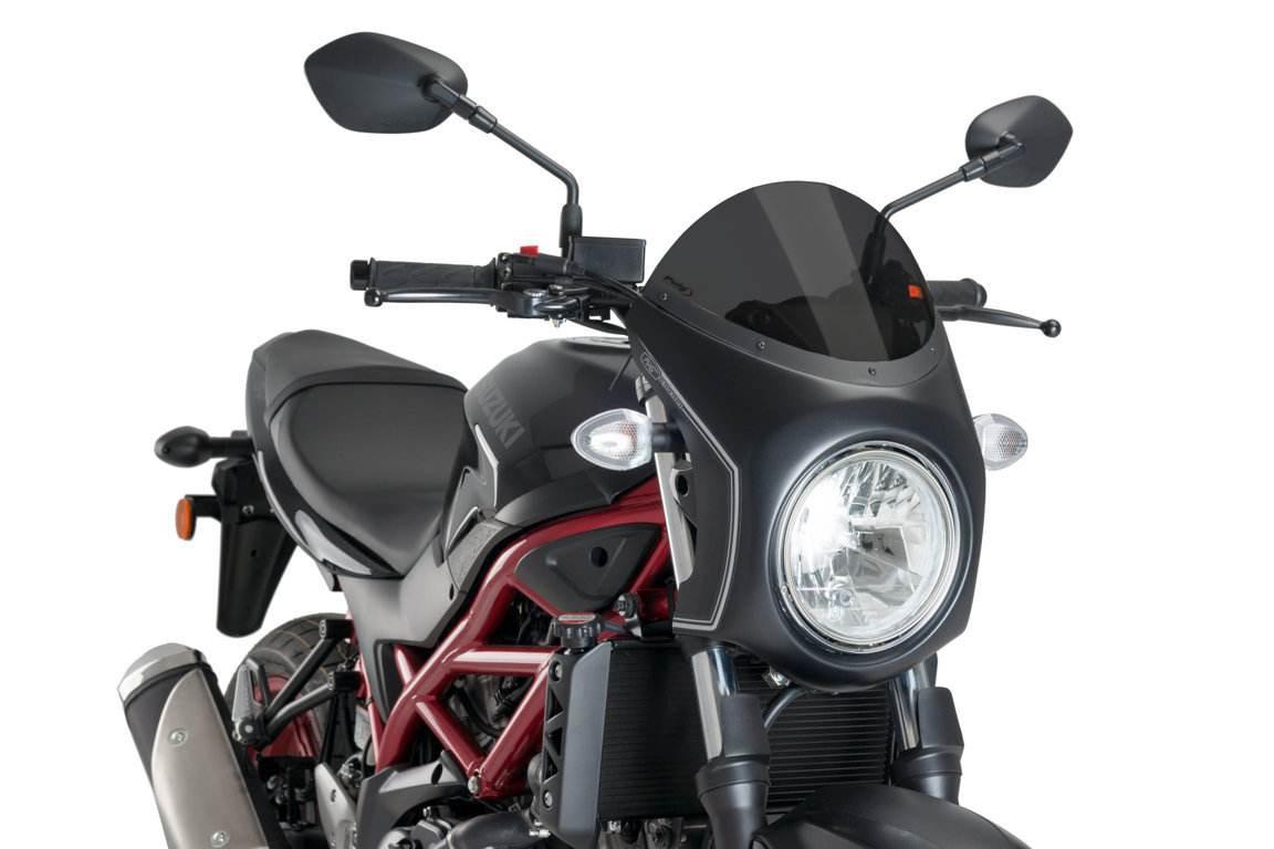 Szyba Półowiewka Puig W Stylu Retro Do Suzuki Sv650 16-21 Mocno Przyciemnio