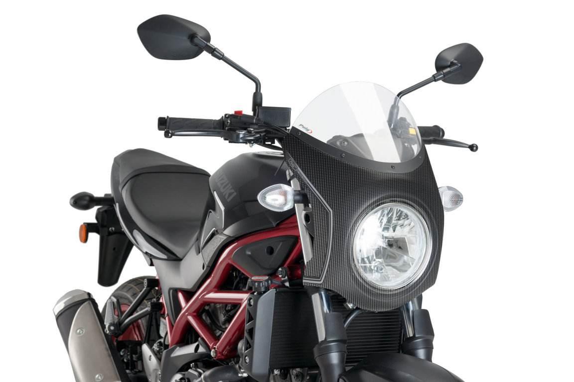 Szyba Półowiewka Puig W Stylu Retro Do Suzuki Sv650 16-21 Obudowa Carbon Pr
