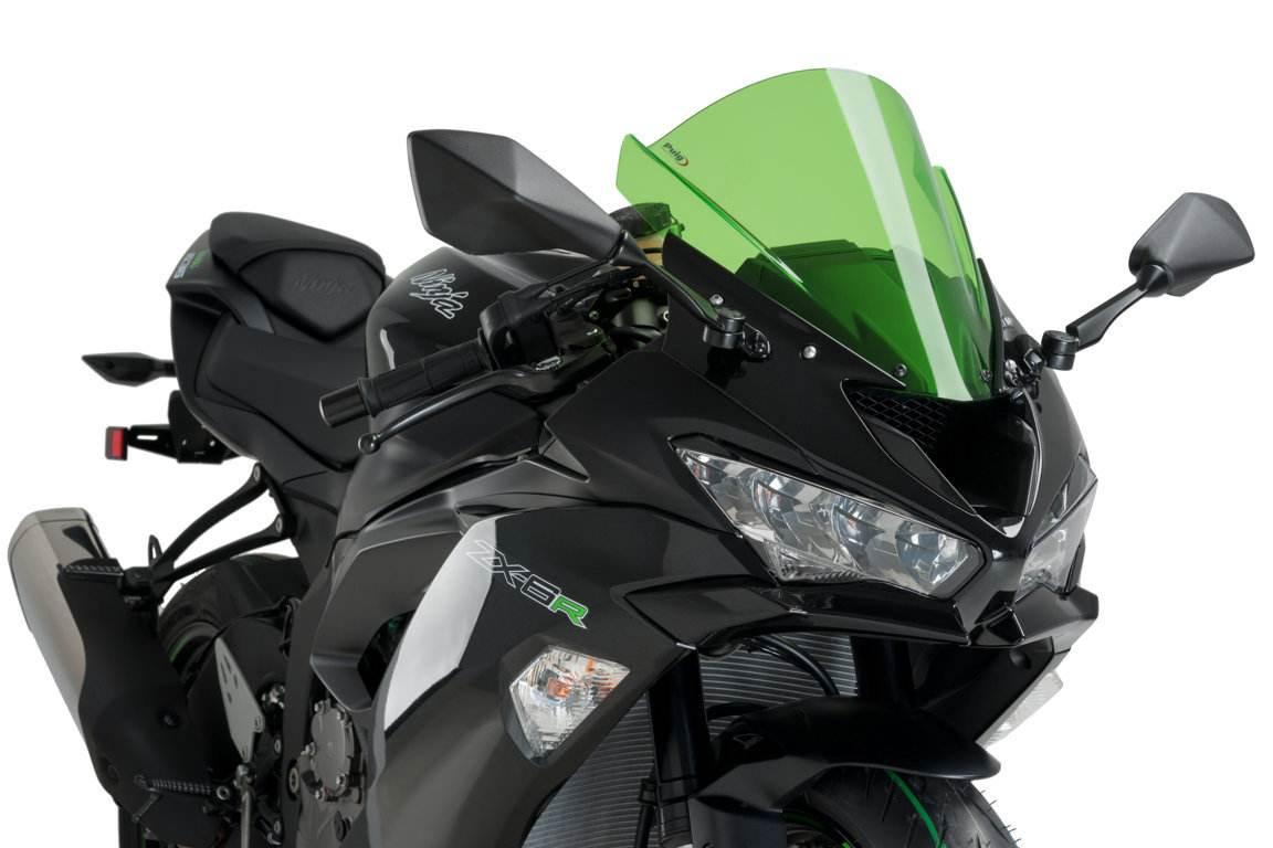 Szyba Z-Racing Puig Do Kawasaki Zx-6r 18-21 Zielona