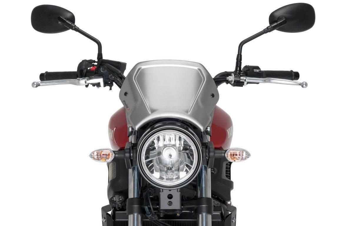 Szyba Owiewka Puig Retroplate Do Yamaha Xsr700 16-20 Aluminiowa Srebrna