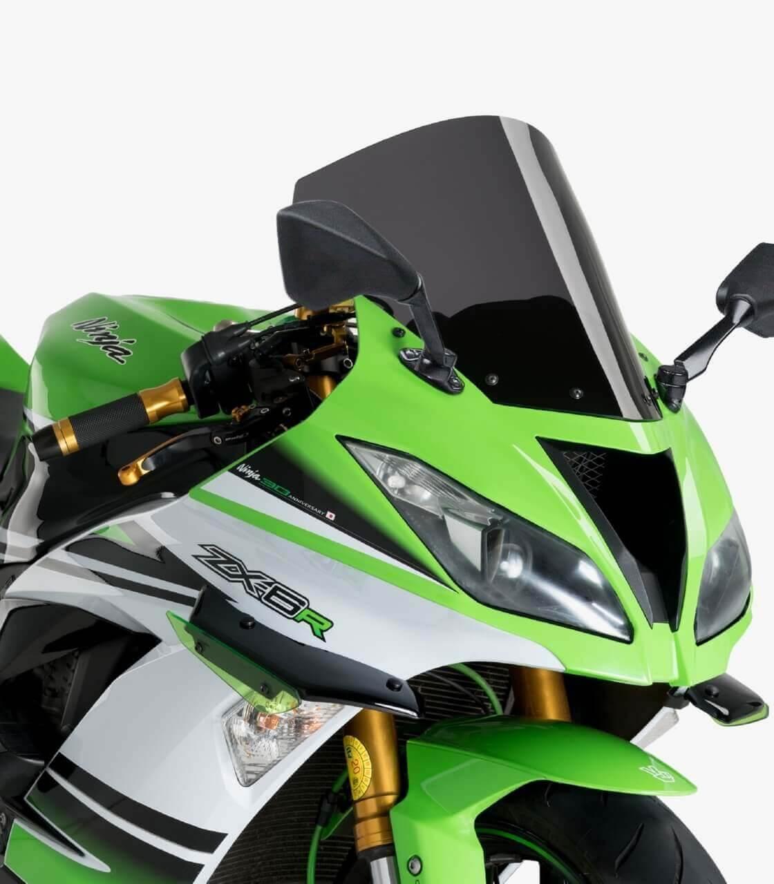 Szyba Wyścigowa Puig Do Kawasaki Zx-6r 09-23 Mocno Przyciemniona