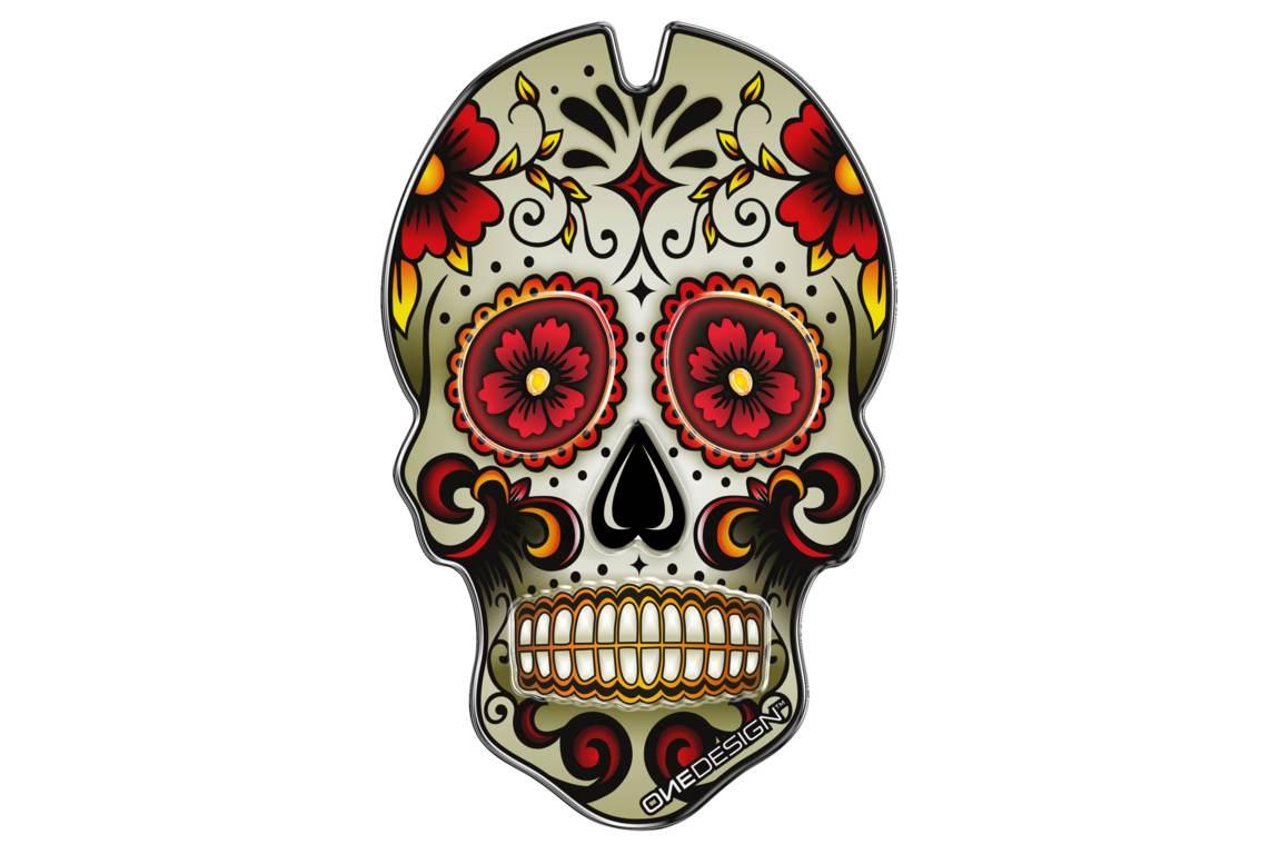 Uniwersalny Tankpad Skull Puig Czerwony | 3673R - zdjęcie 2