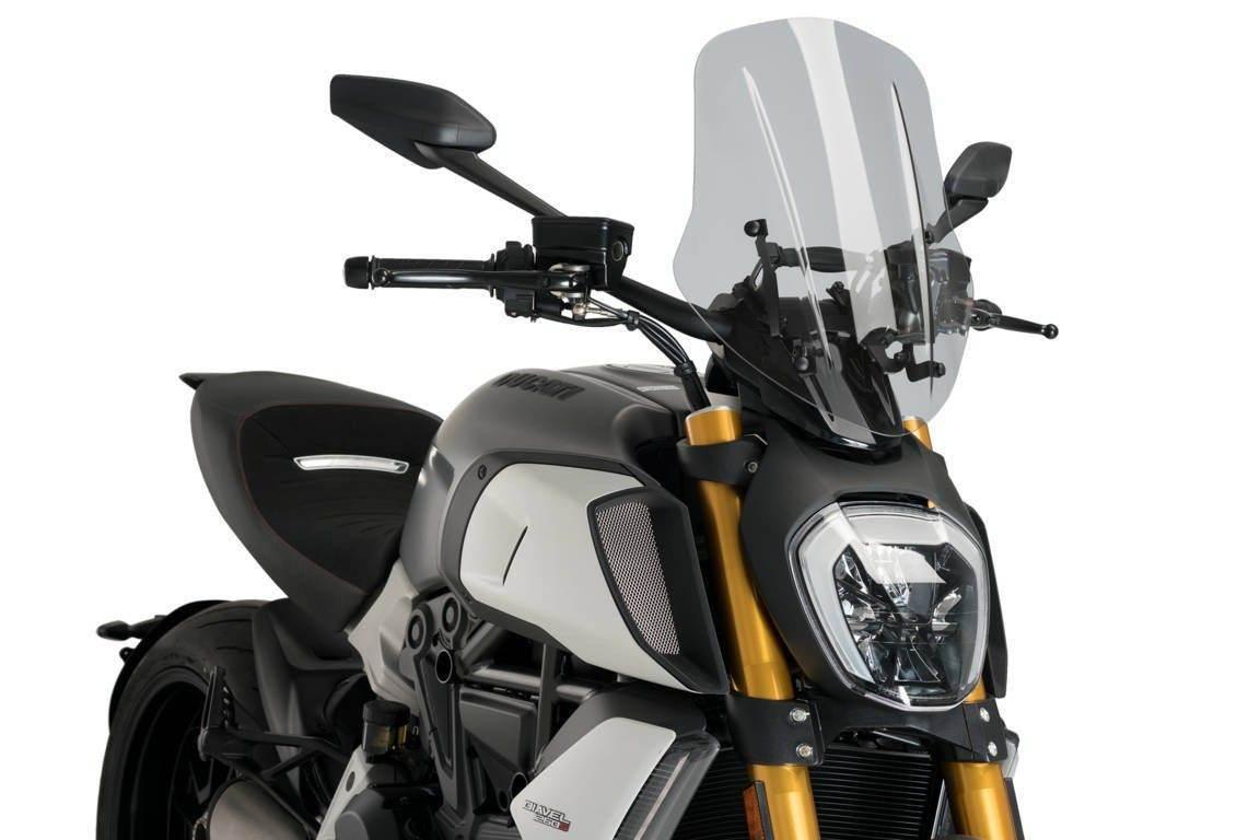 Szyba Owiewka Puig Do Ducati Diavel 1260 19-22 Touring Lekko Przyciemniona