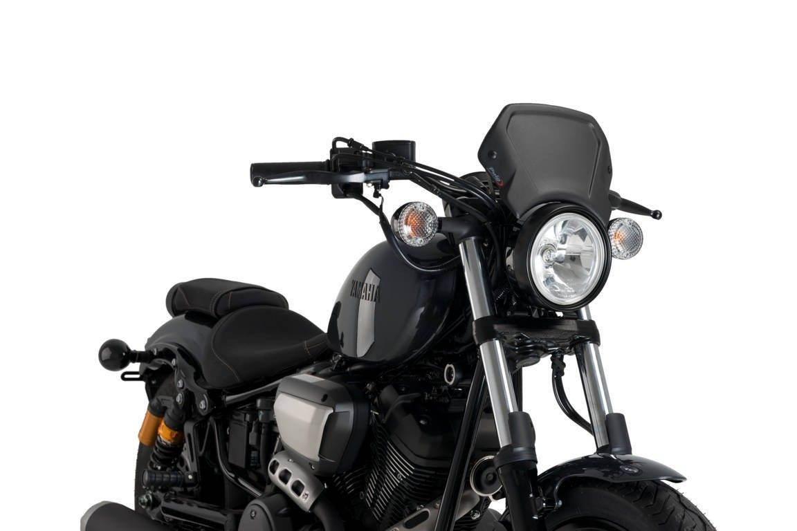 Szyba Owiewka Puig Retroplate Do Yamaha Xv950 R 14-21 Aluminiowa Czarna