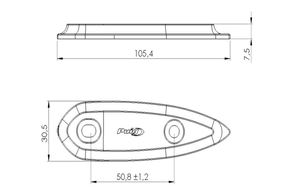 Nakładki Lusterka Wstecznego Puig Do Yamaha Yzf-R3 15-19 Czarne - zdjęcie 2