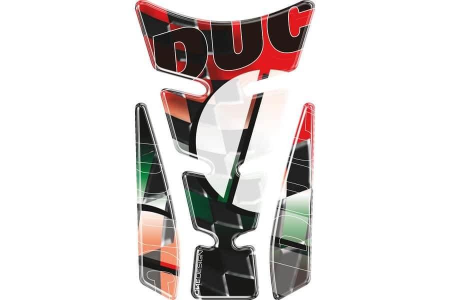 Tankpad Puig Wings Wzór Ducati Czerwony | 4719R