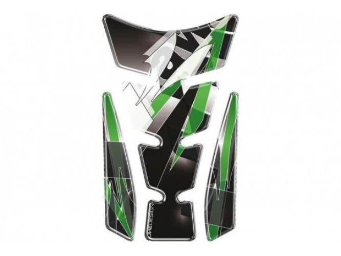 Tankpad Puig Wings Wzór Kawasaki Czarny | 4720N