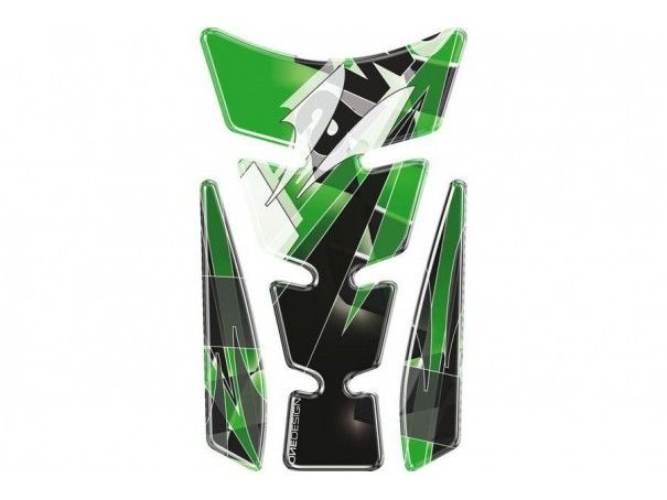 Tankpad Puig Wings Wzór Kawasaki Zielony