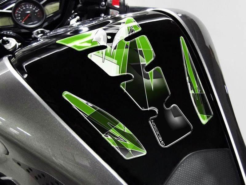 Tankpad Puig Wings Wzór Kawasaki Zielony - zdjęcie 2