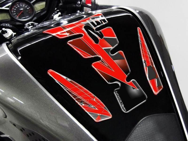 Tankpad Puig Wings Wzór Kawasaki Ninja Czerwony - zdjęcie 2