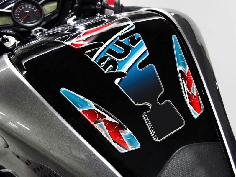 Tankpad Puig Wings Wzór Suzuki Niebieski - zdjęcie 2