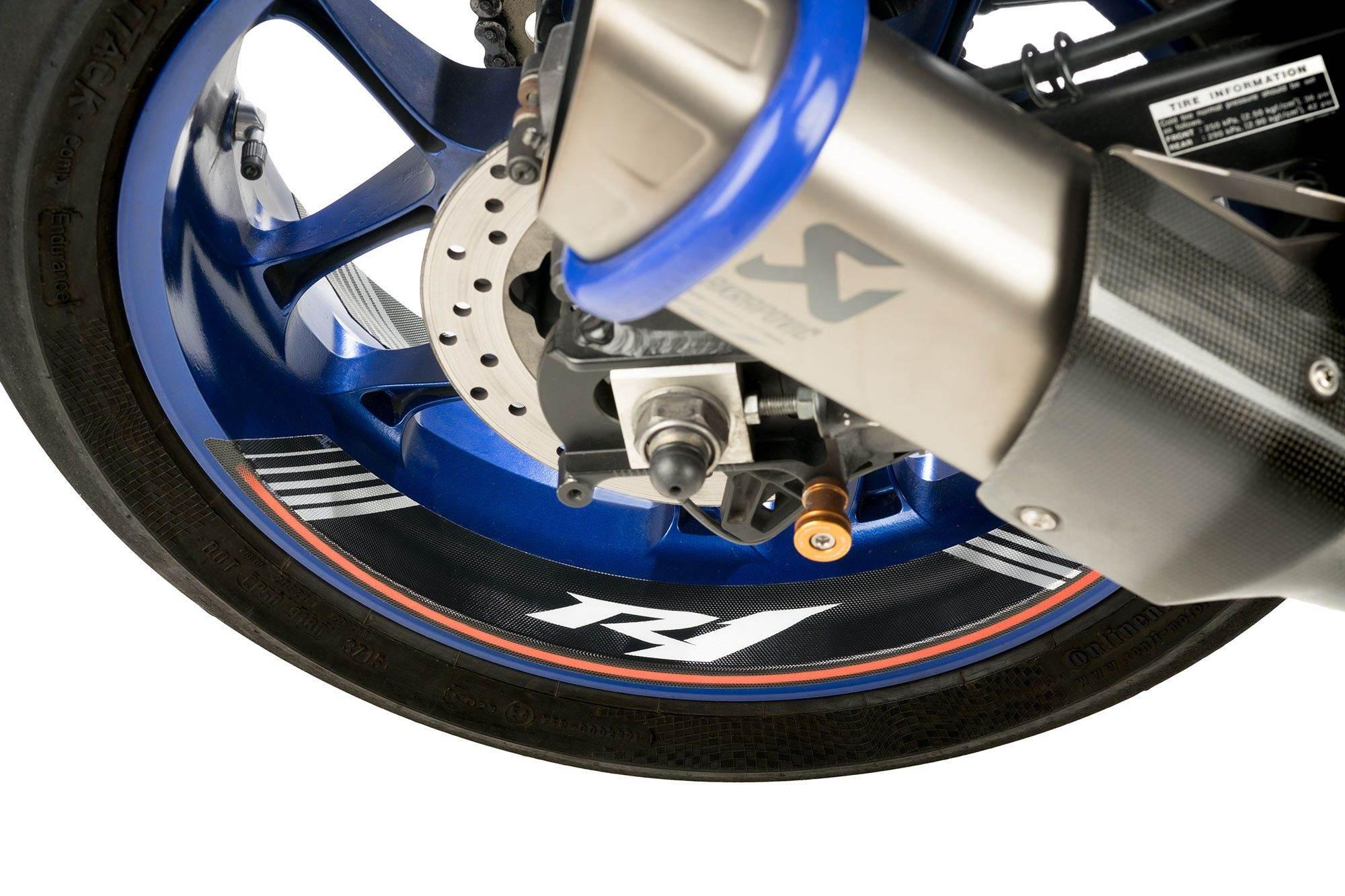 Paski Na Felgi Puig Do Yamaha R1 Srebrne