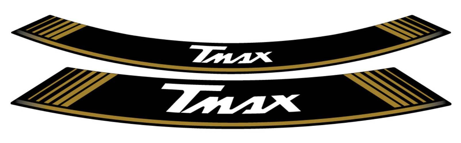 Paski Na Felgi Puig Uniwersalne Logo T-Max Złote