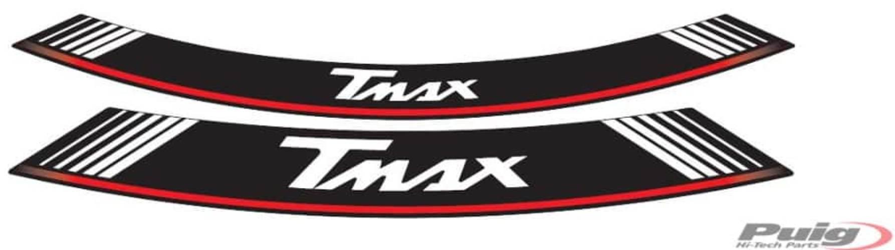 Paski Na Felgi Puig Uniwersalne Logo T-Max Srebrne