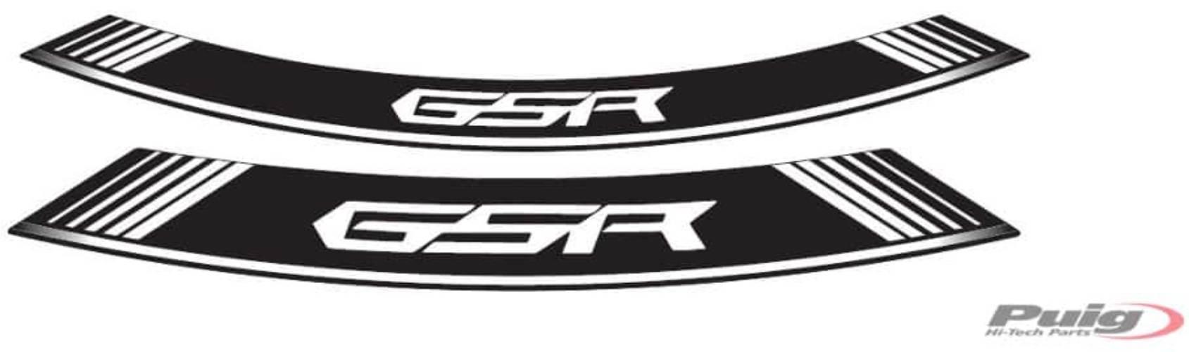 Paski Na Felgi Puig Do Suzuki Gsr600 Logo Gsr Białe