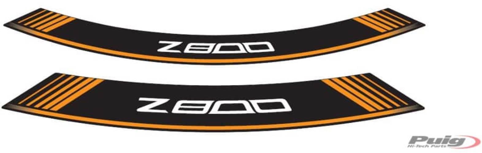 Paski Na Felgi Puig Do Kawasaki Z800 13-21 Pomarańczowe