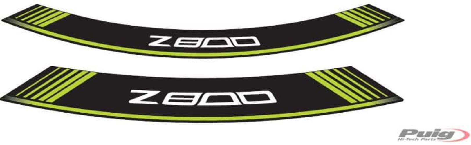 Paski Na Felgi Puig Do Kawasaki Z800 13-21 Zielone