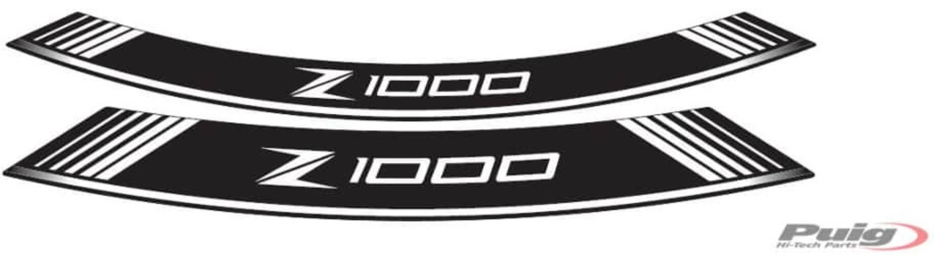 Paski Na Felgi Puig Do Kawasaki Z1000 Białe