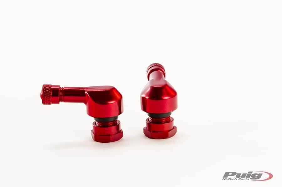 Zestaw Zaworków Do Kół Motocyklowych 90 Stopni Śr.8,3mm Czerwone