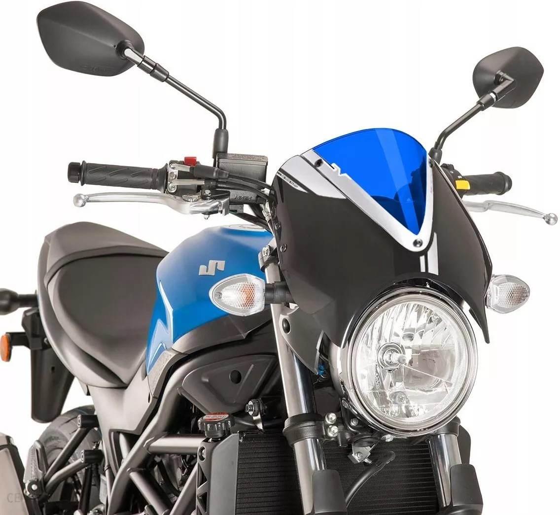 Przednia Szyba Retrovision Panel Czarny Puig Do Suzuki Sv650 16-22 Niebieska