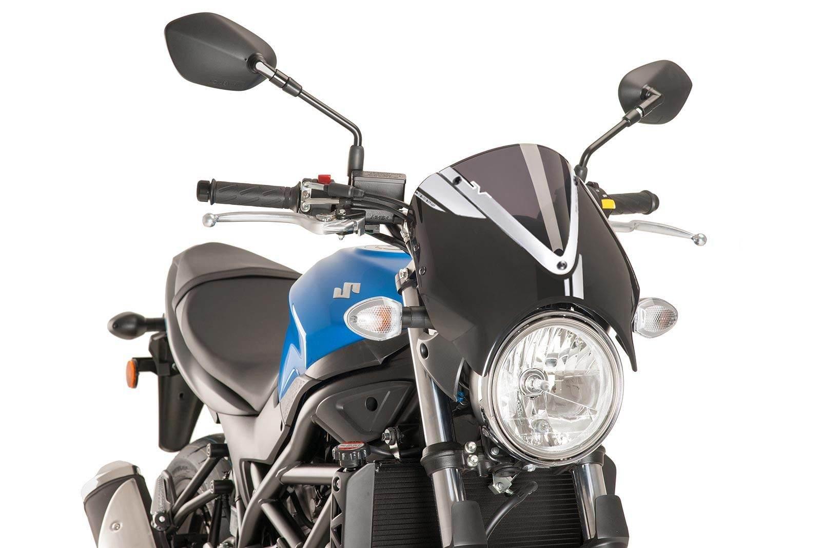 Przednia Szyba Retrovision Panel Czarny Puig Do Suzuki Sv650 16-22 Mocno Przyciemniona