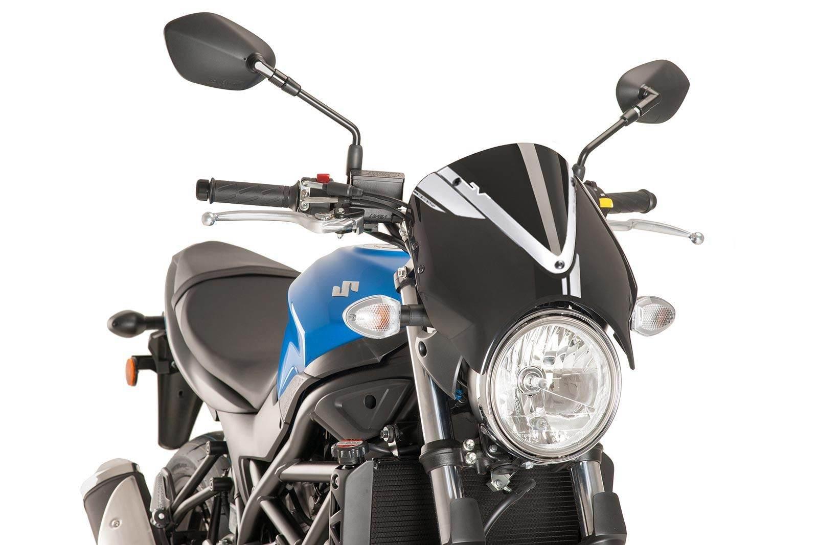 Przednia Szyba Retrovision Panel Czarny Puig Do Suzuki Sv650 16-22 Czarna