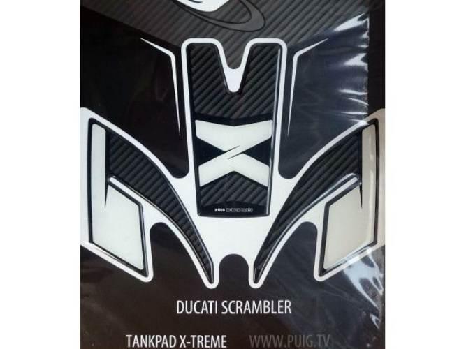 Tankpad Puig Extreme Do Ducati Scrambler 15-22 Trzyczęściowy Carbon - zdjęcie 2
