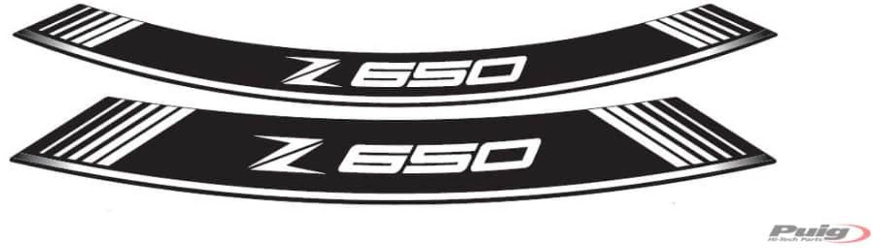 Paski Na Felgi Puig Do Kawasaki Z650 Białe