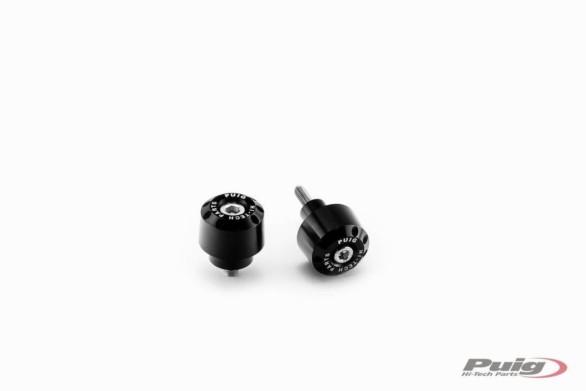 Ciężarki Końcówki Kierownicy Krótkie Puig Do Kawasaki Ninja 650 Z650 Czarne