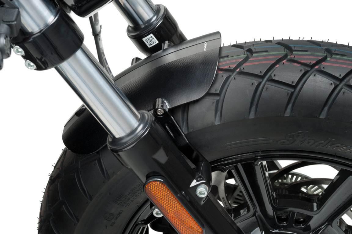 Błotnik Z Frezowanego Aluminium Puig Do Indian Scout Bobber Czarny - zdjęcie 2