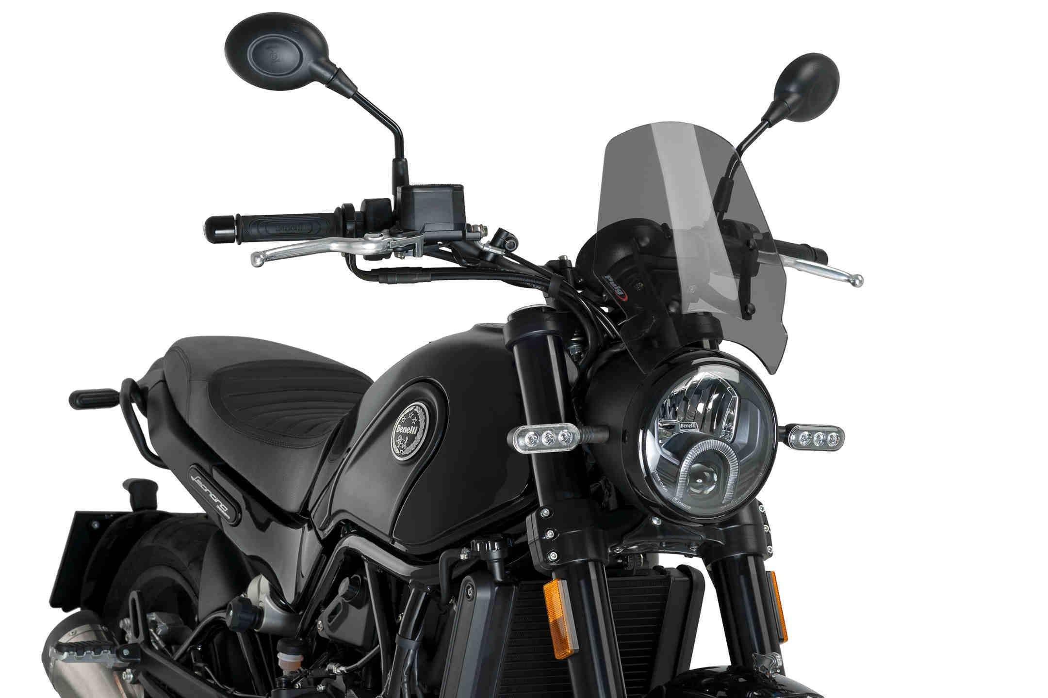 Szyba Owiewka Puig Do Benelli Leoncino 500 16-22 Mocno Przyciemniona