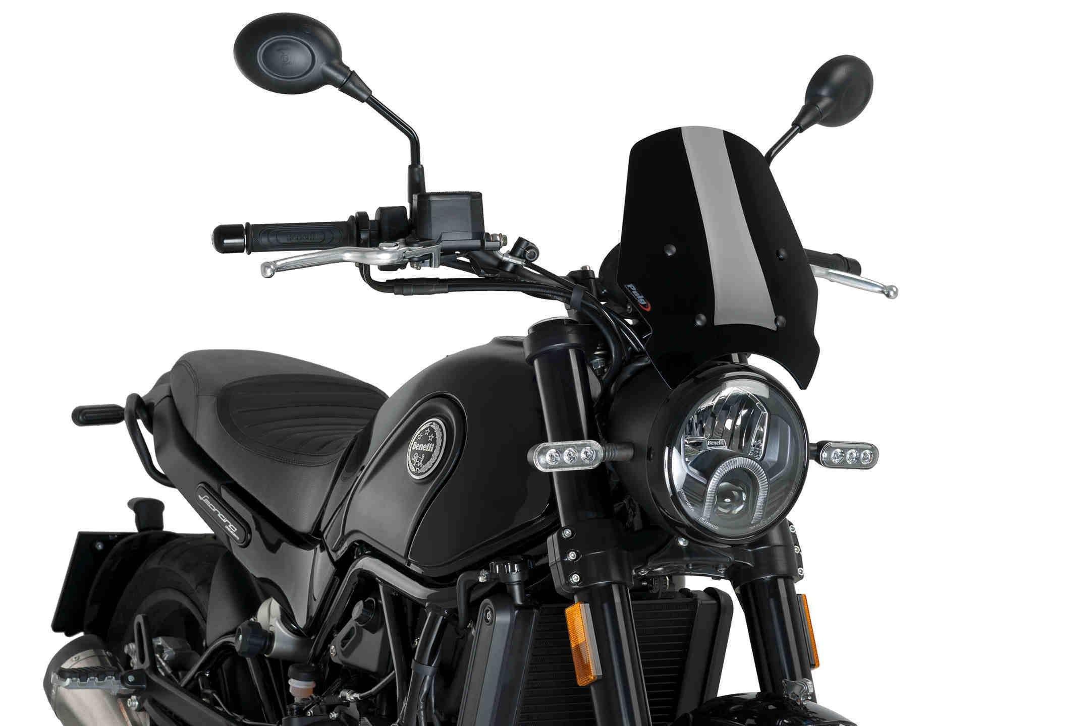 Szyba Owiewka Puig Do Benelli Leoncino 500 16-22 Czarna