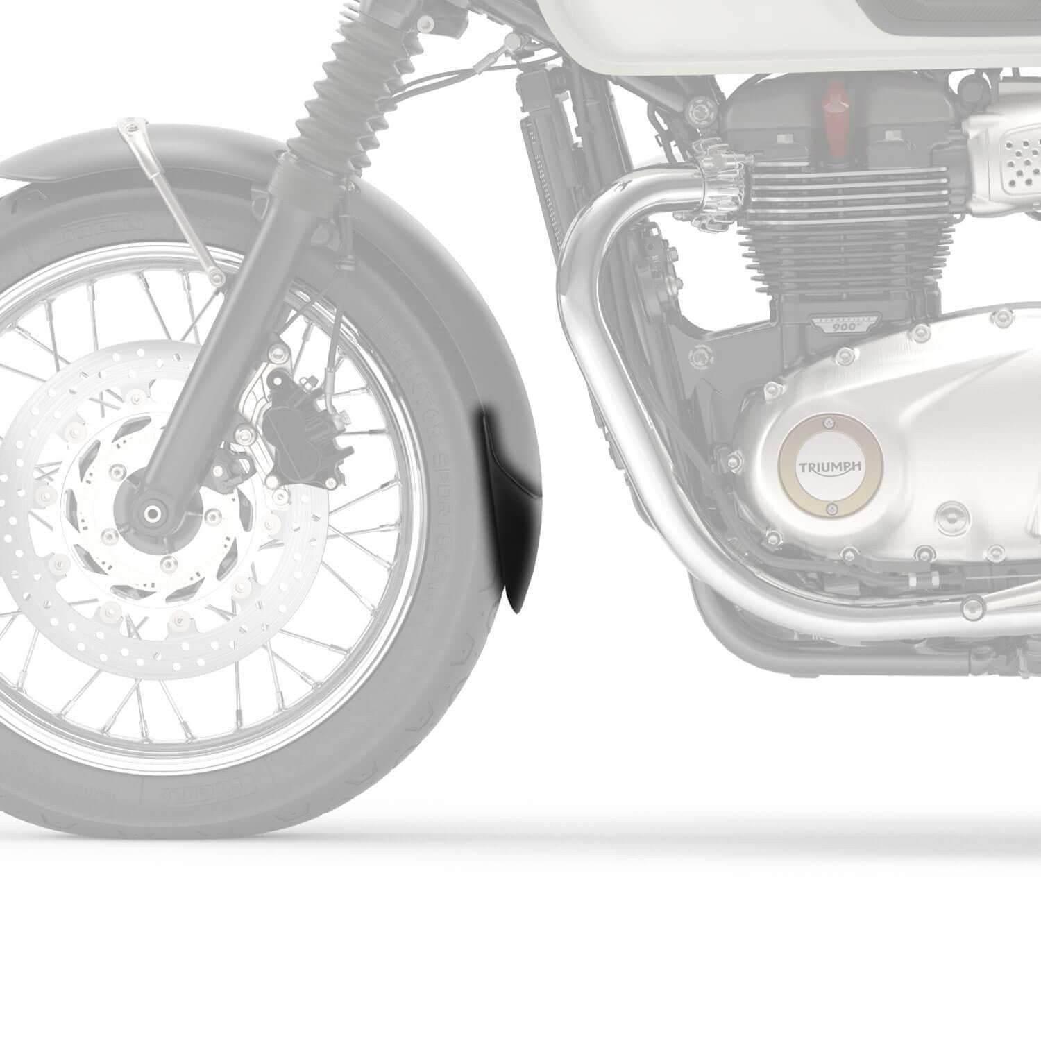 Przedłużenie Błotnika Do Triumph Bonneville T100/T120 16-22 Przednie Czarne - zdjęcie 2