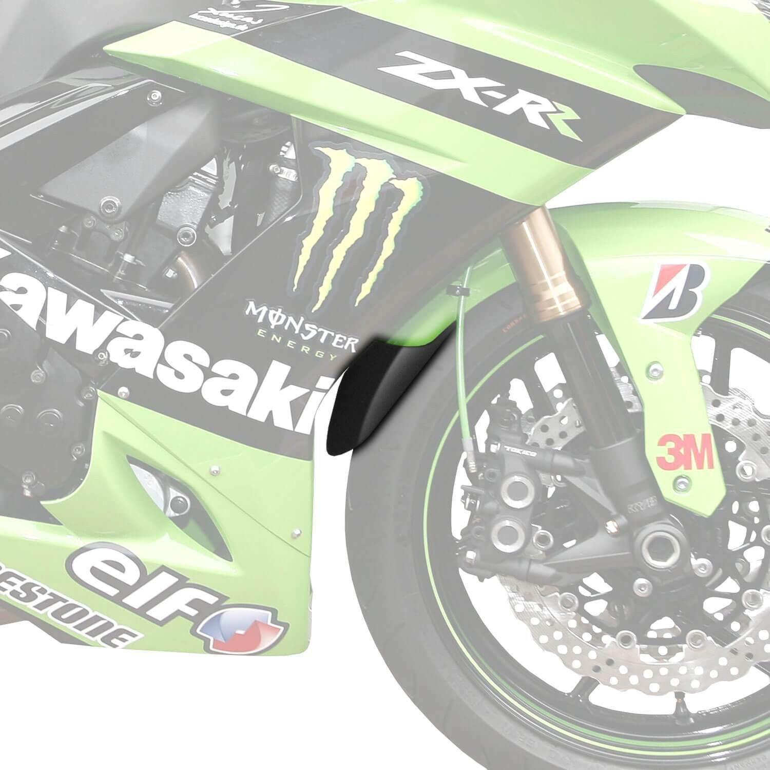 Przedłużenie Błotnika Do Kawasaki Zx10r 08-10 Przednie Czarne - zdjęcie 2