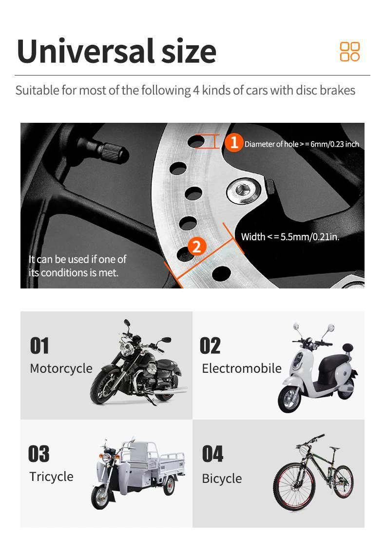 Blokada Antykradzieżowa Disc Lock Z Alarmem 110db Żółta - zdjęcie 2