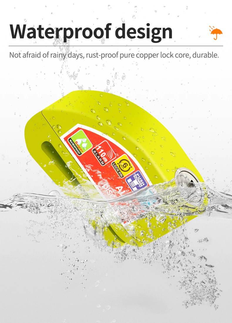 Blokada Antykradzieżowa Disc Lock Z Alarmem 110db Czerwona - zdjęcie 4