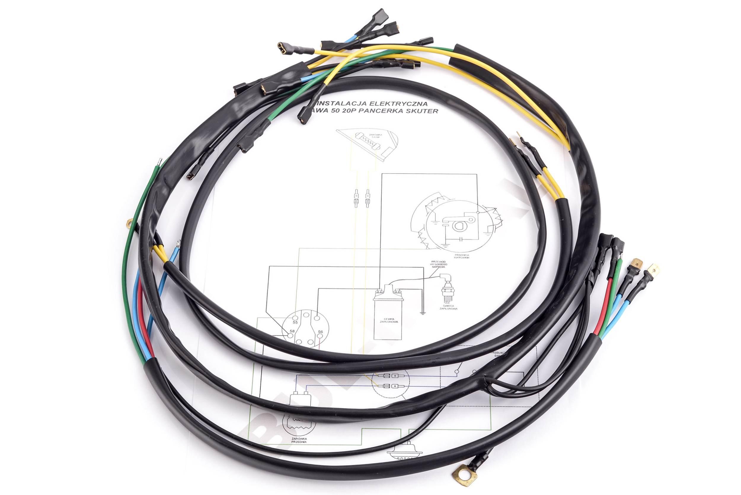 Instalacja Elektryczna Wiązka Jawa 20p Pancerka - zdjęcie 2