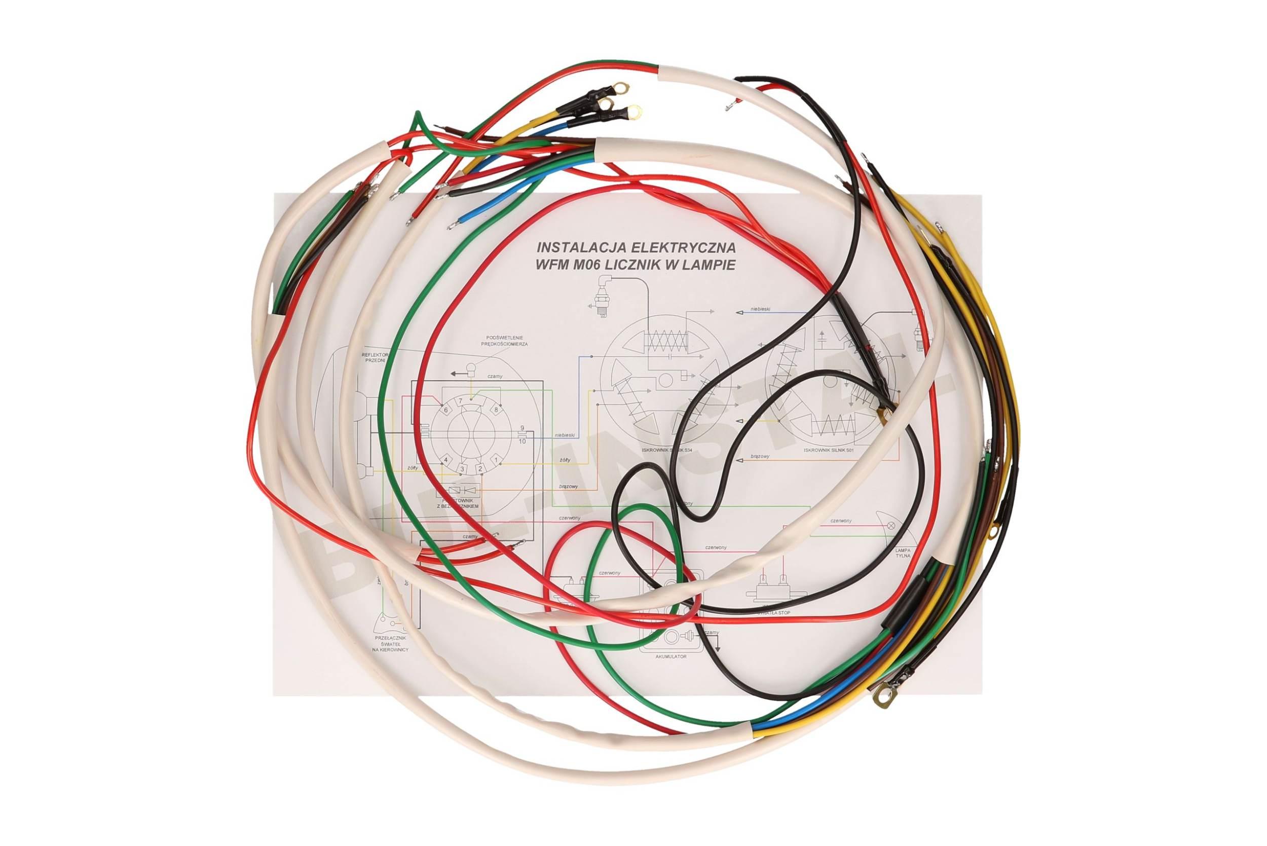 Instalacja Elektryczna Wiązka Wfm M06 Licznik W Lampie Biała - zdjęcie 2