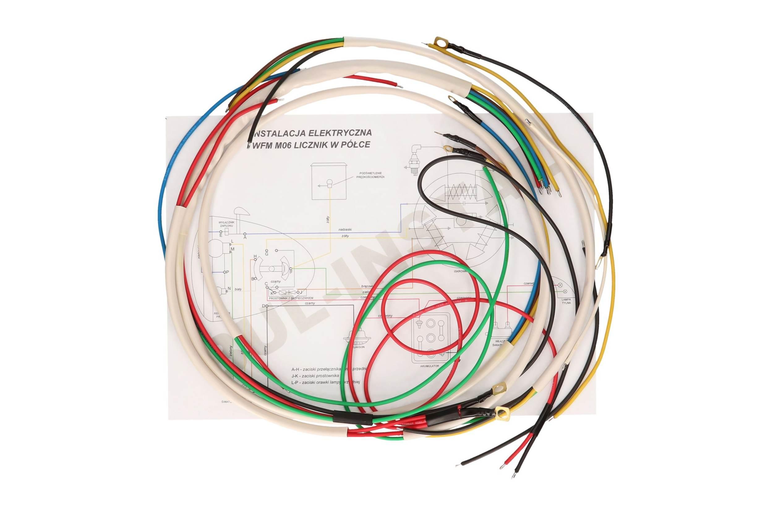 Instalacja Elektryczna Wiązka Wfm M06 Licznik W Półce Biała - zdjęcie 2