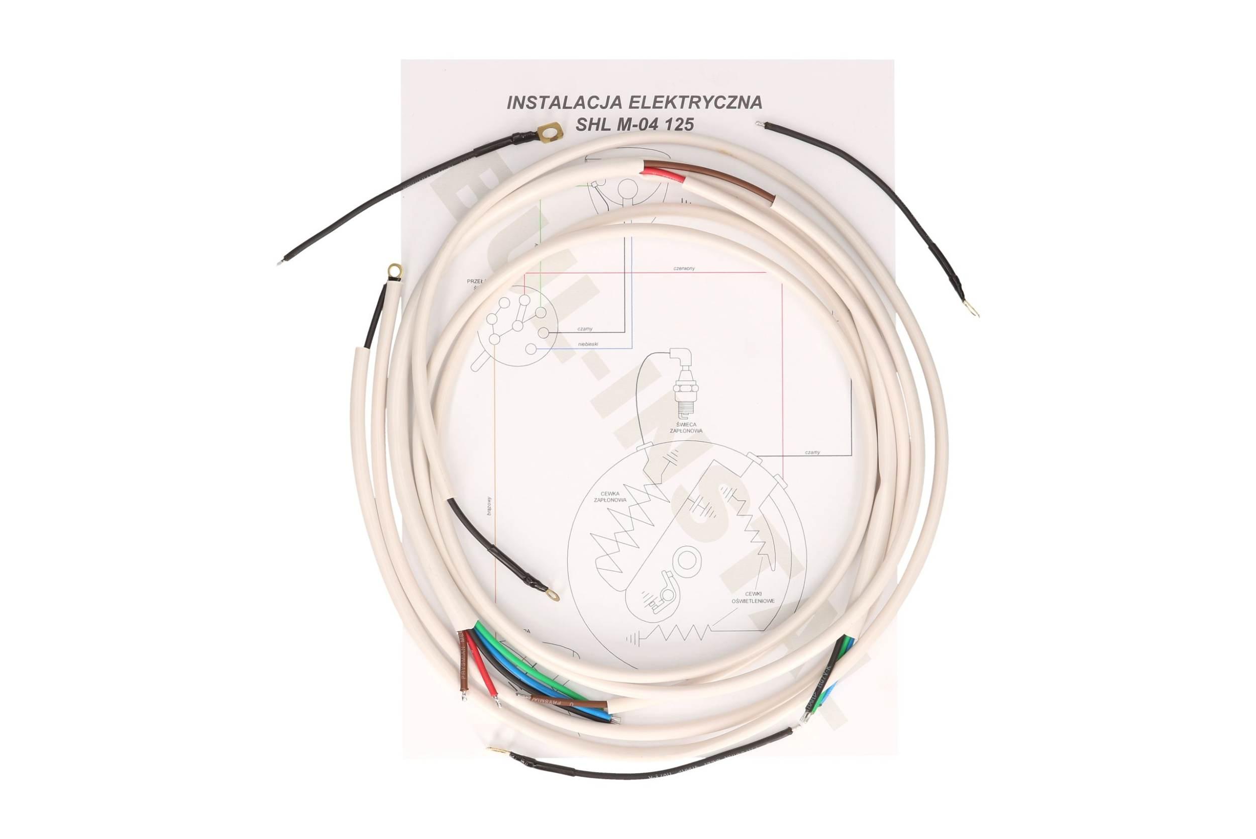 Instalacja Elektryczna Wiązka Shl M04 125 Biała - zdjęcie 2