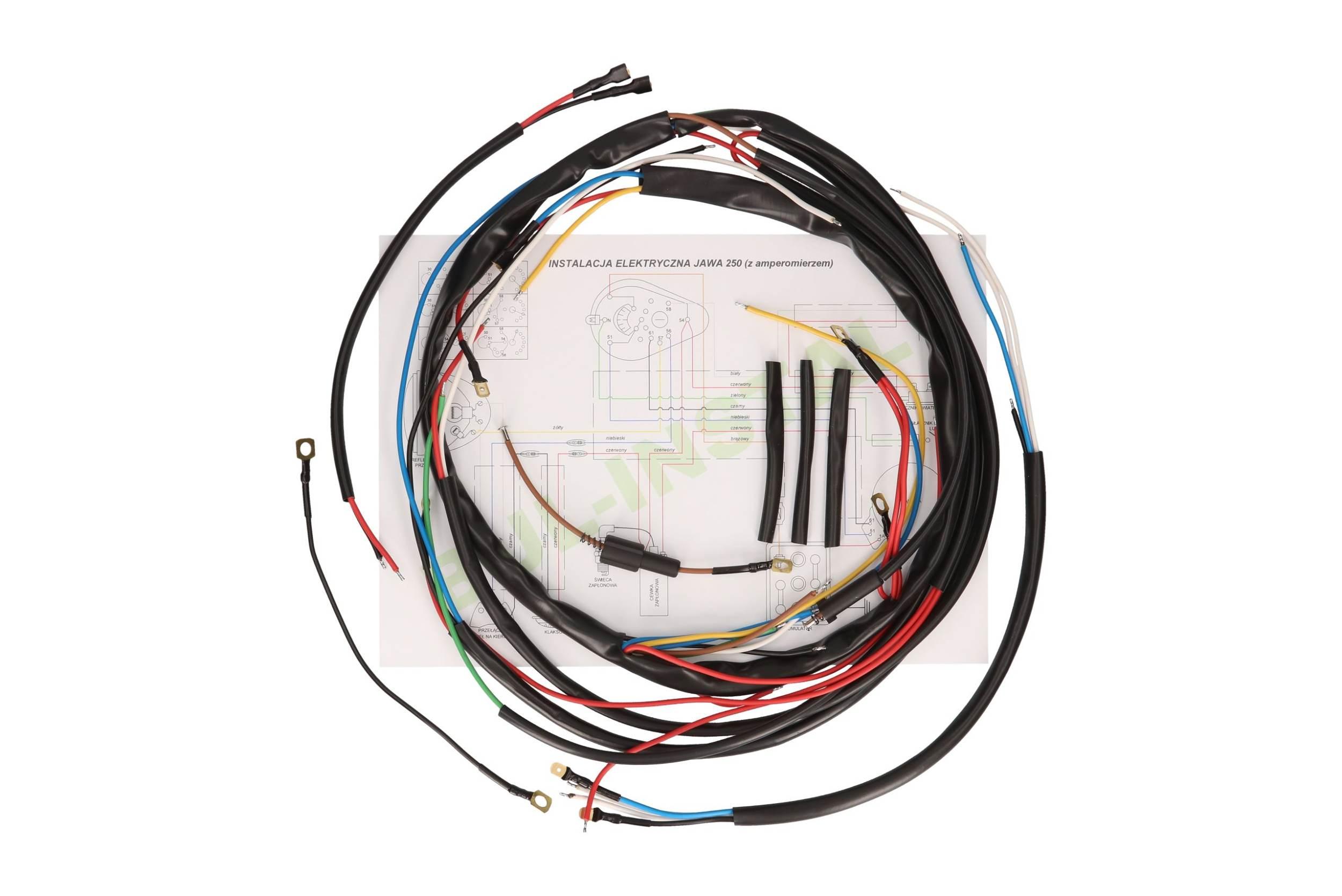 Instalacja Elektryczna Wiązka Jawa 250 Z Amperomierzem - zdjęcie 2