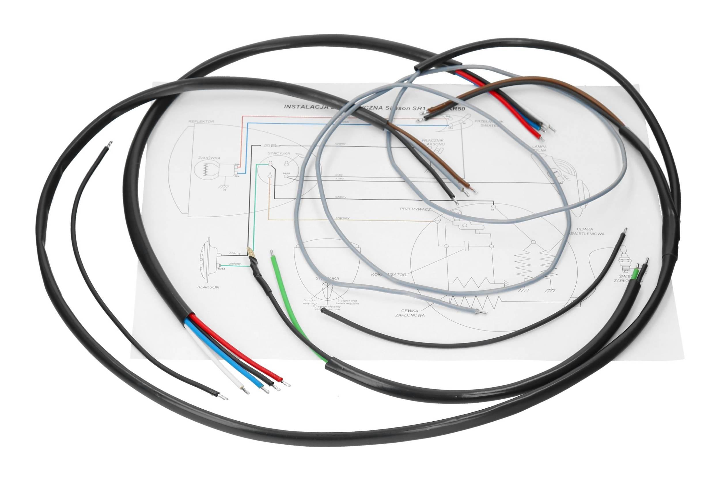 Instalacja Elektryczna Wiązka Simson Sr1 Sr2 Kr50 - zdjęcie 2
