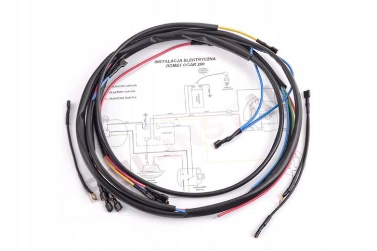 Instalacja Elektryczna Wiązka Romet Ogar 200 Silnik Jawa