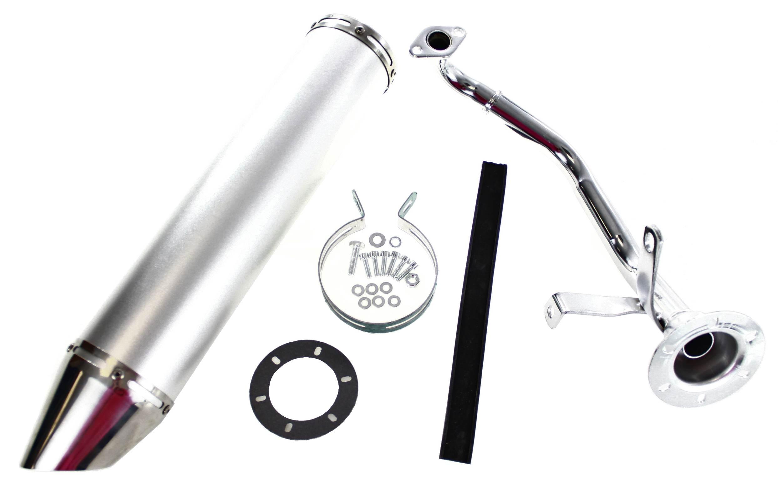 Tłumik Power Force Tuning Tune-Ex Srebrny Gy6 125