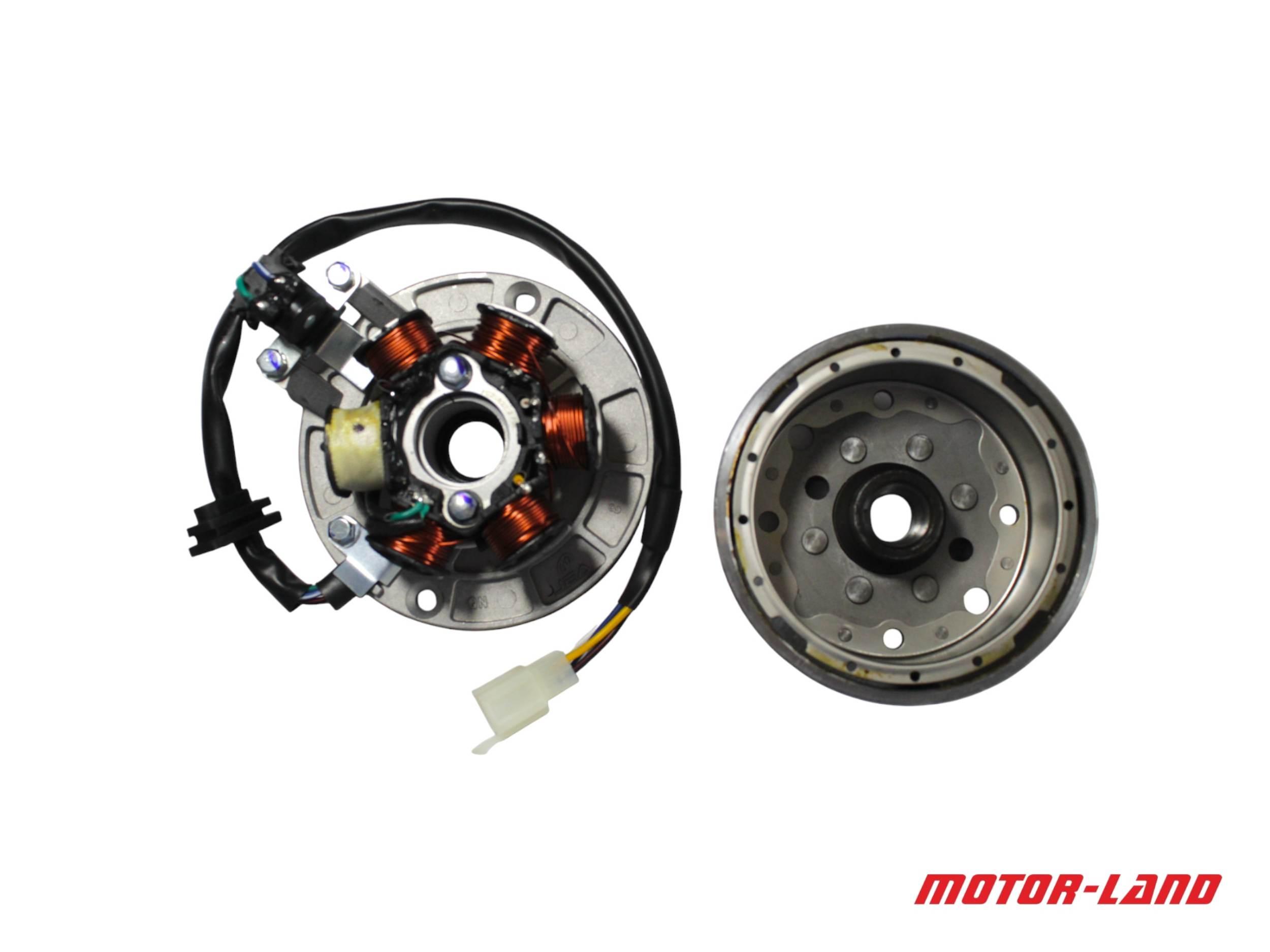 Stojan Alternatora Z Kołem Magnesowym Yx140 W063 Apollo Rxf Open - zdjęcie 4