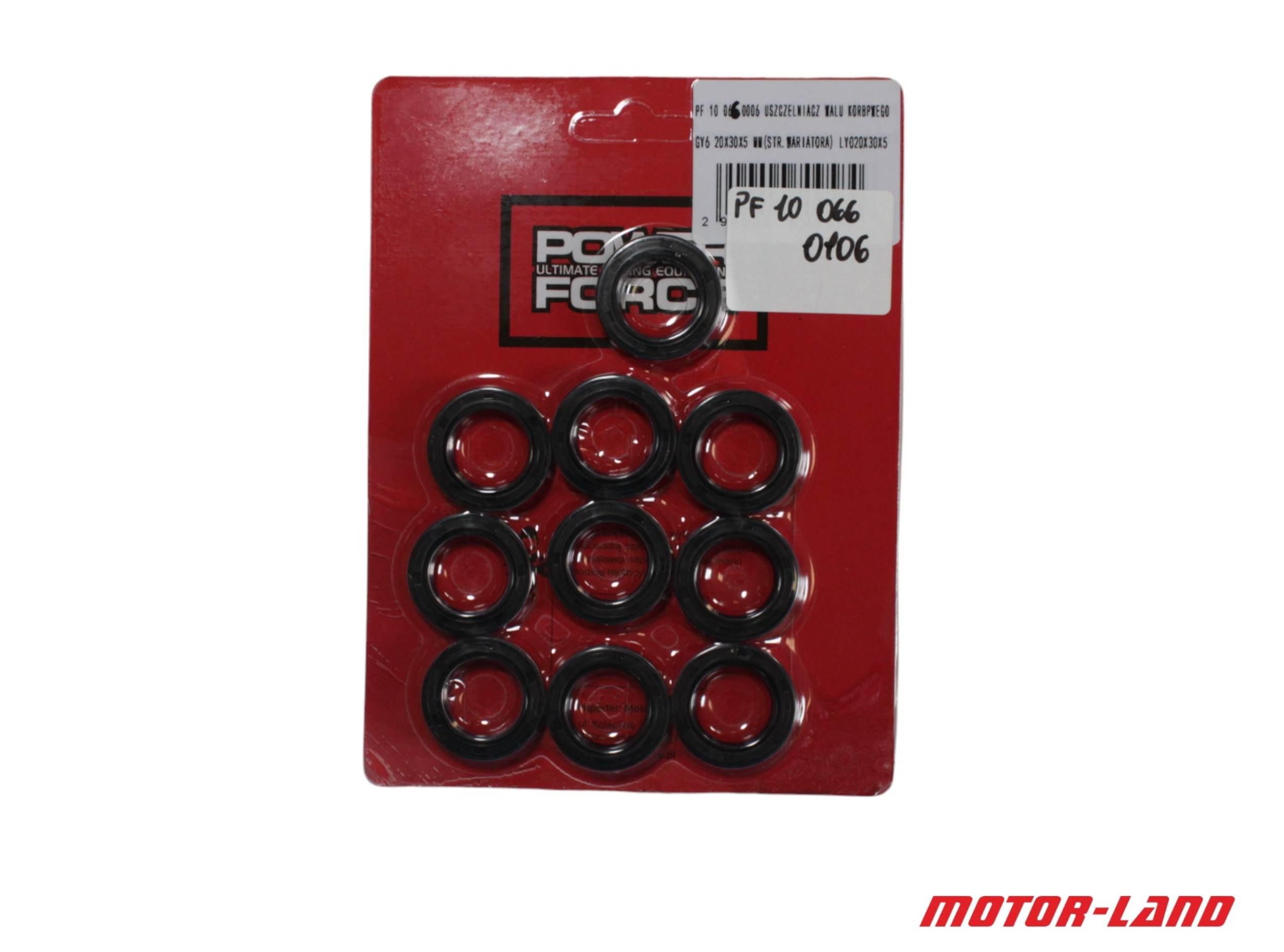 Zestaw uszczelniaczy wału korbowego 10szt gy6 20x30x5 mm strwariatora lyo20x30x5